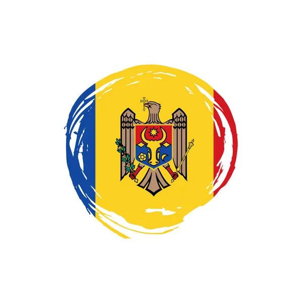 Moldavien flagga, vektorillustration — Stock vektor