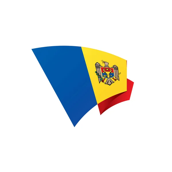 Moldavien flagga, vektorillustration — Stock vektor