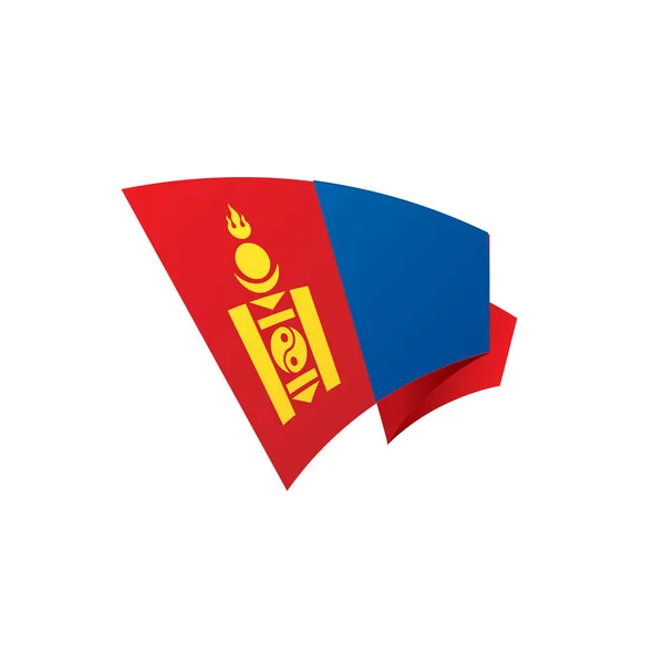 Drapeau Mongolie, illustration vectorielle — Image vectorielle