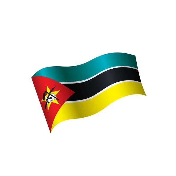 Bandera de Mozambique, vector de ilustración — Archivo Imágenes Vectoriales