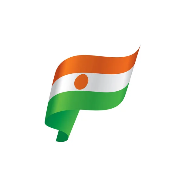 Niger flag, vektorillustration — Stockvektor