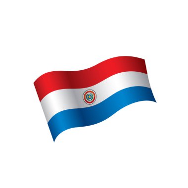 Paraguay bayrak, vektör çizim