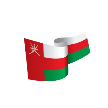 Umman bayrağı, vektör çizim