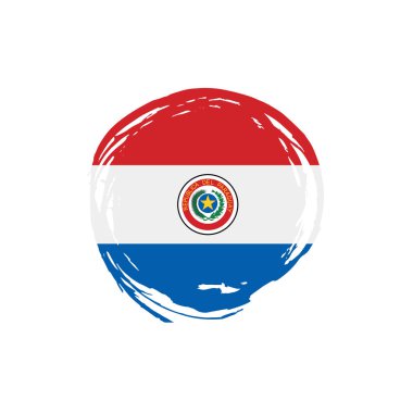 Paraguay bayrak, vektör çizim