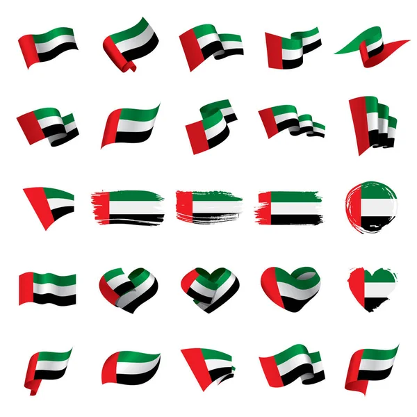 Emirados Árabes Unidos bandeira, ilustração vetorial — Vetor de Stock