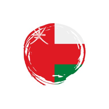 Umman bayrağı, vektör çizim