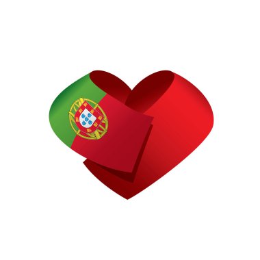 Portekiz bayrağı, vektör illüstrasyonu