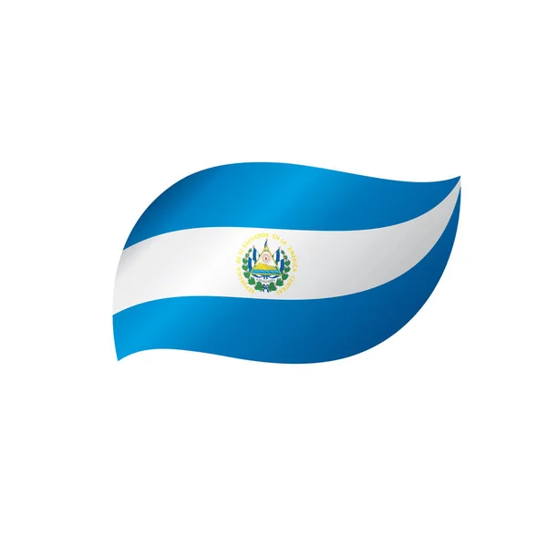 Bandiera Salvador, illustrazione vettoriale — Vettoriale Stock