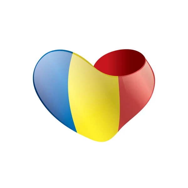 Romania bandiera, illustrazione vettoriale — Vettoriale Stock