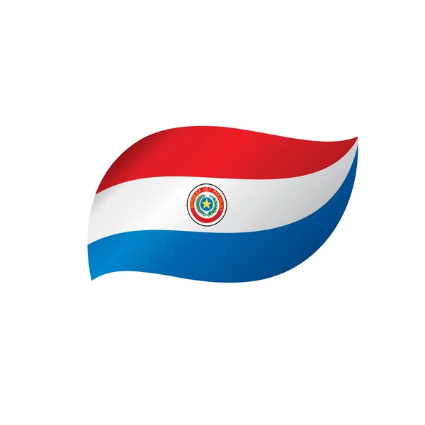 Bandera de Paraguay, vector de ilustración — Vector de stock