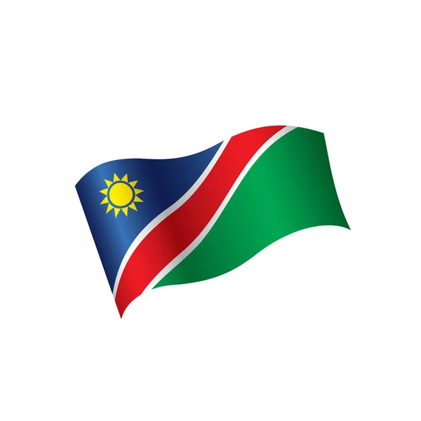 De vlag van Namibië, vectorillustratie — Stockvector