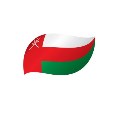 Umman bayrağı, vektör çizim