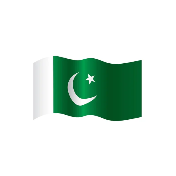 Pakistan flagga, vektorillustration — Stock vektor