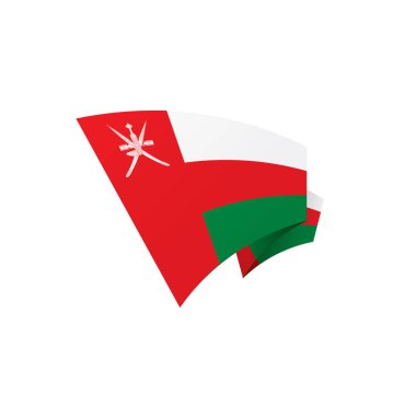 Umman bayrağı, vektör çizim