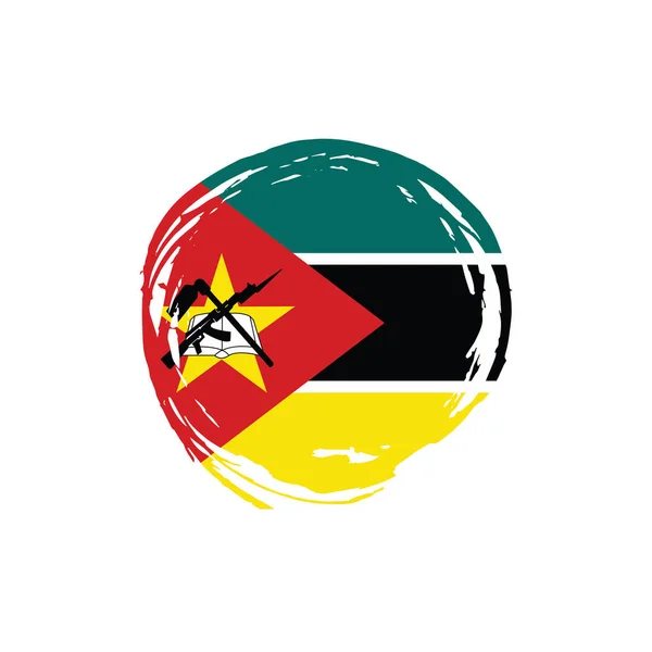 Флаг Мозамбика, векторная иллюстрация — стоковый вектор