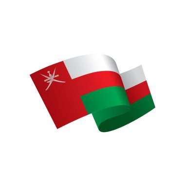 Umman bayrağı, vektör çizim