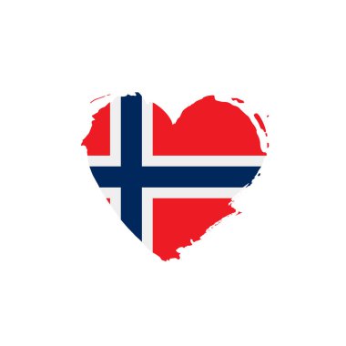Norveç bayrağı, vektör illüstrasyonu