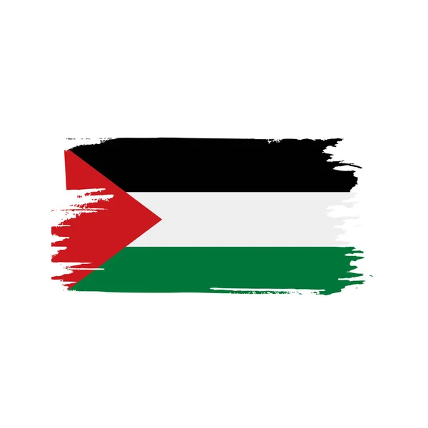 Bendera Palestina, ilustrasi vektor - Stok Vektor