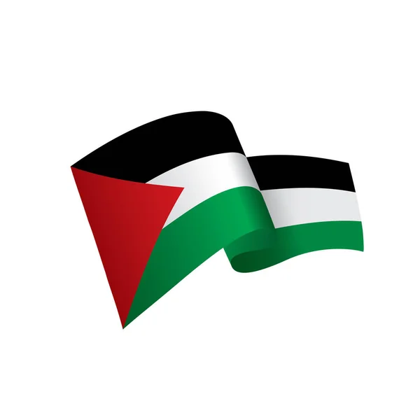 Bendera Palestina, ilustrasi vektor - Stok Vektor