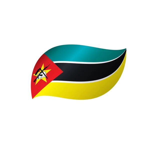 Bandeira de Moçambique, ilustração vetorial — Vetor de Stock