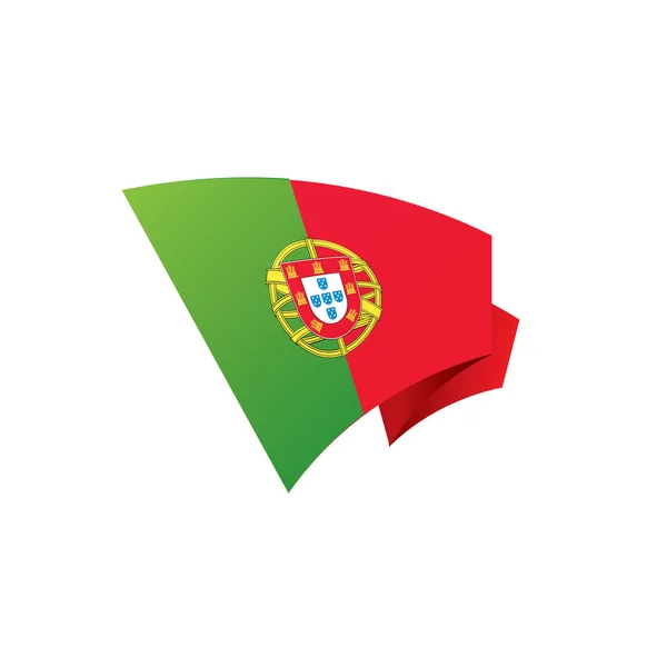 Portugiesische Flagge, Vektorillustration — Stockvektor