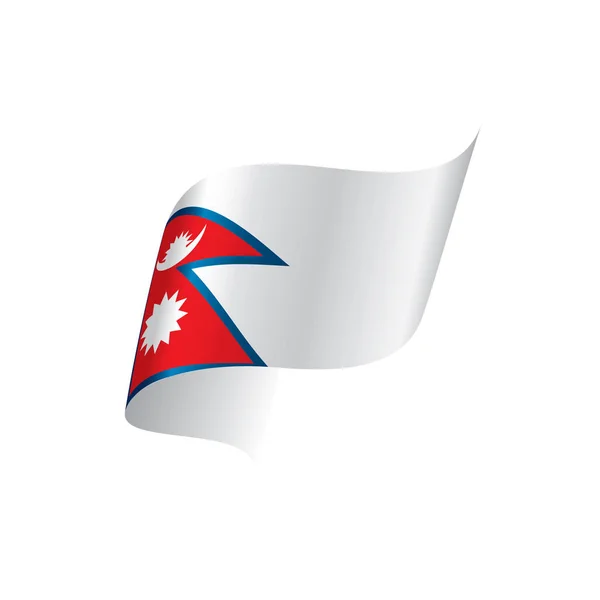 Bandera de Nepal, ilustración vectorial — Archivo Imágenes Vectoriales