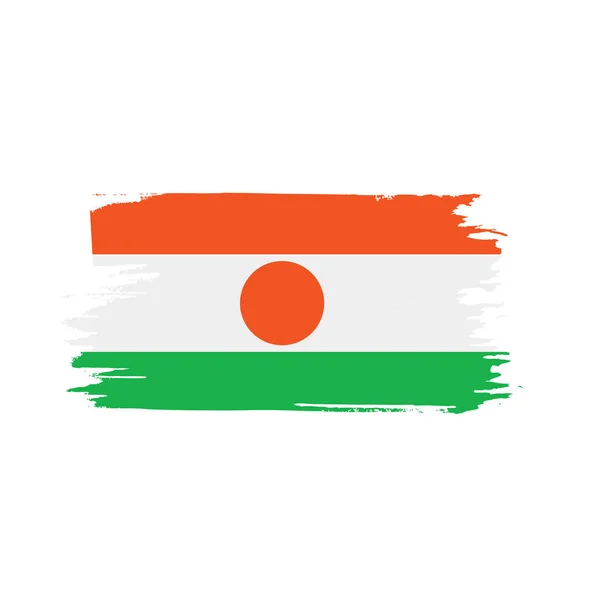 Niger flag, vector illustration — Stock Vector