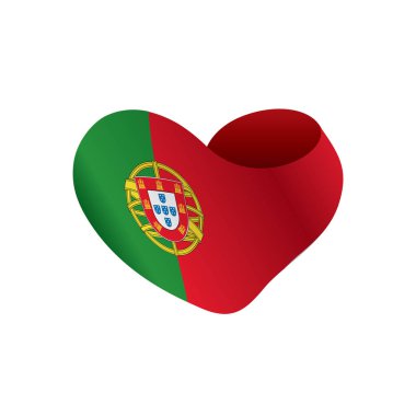 Portekiz bayrağı, vektör illüstrasyonu