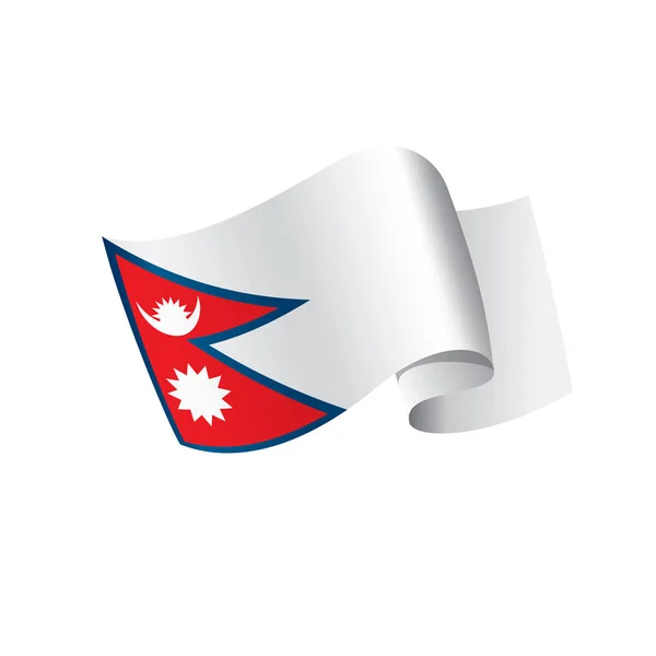 Bandeira do Nepal, ilustração vetorial — Vetor de Stock