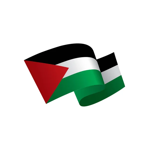 Bendera Palestina, ilustrasi vektor - Stok Vektor