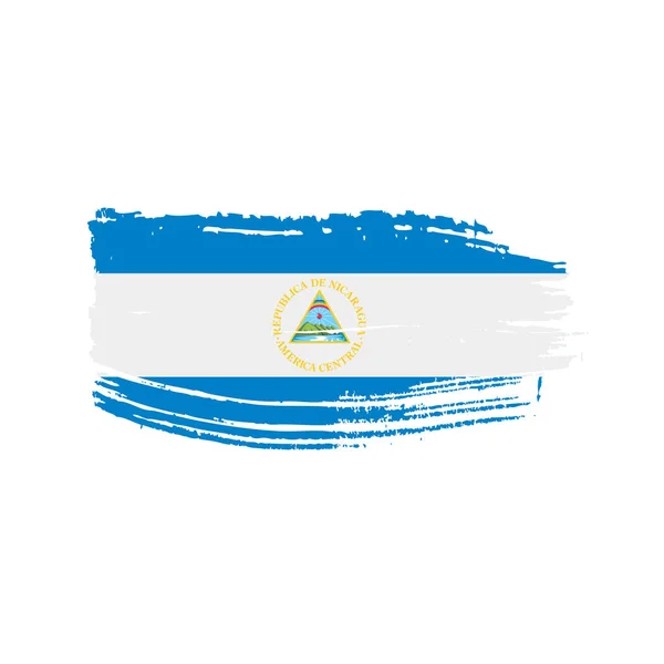 Флаг Никарагуа, векторная иллюстрация — стоковый вектор