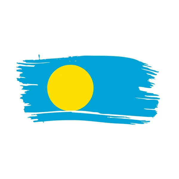 De vlag van Palau, vectorillustratie — Stockvector