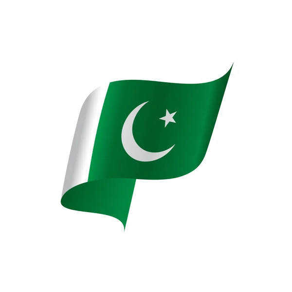 Bandera de Pakistán, ilustración vectorial — Vector de stock
