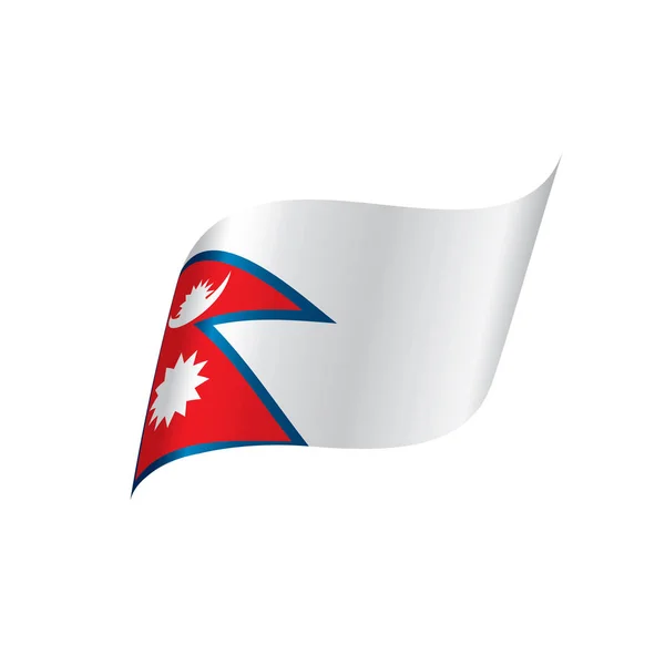 Nepal flag, vector illustration — Stock Vector