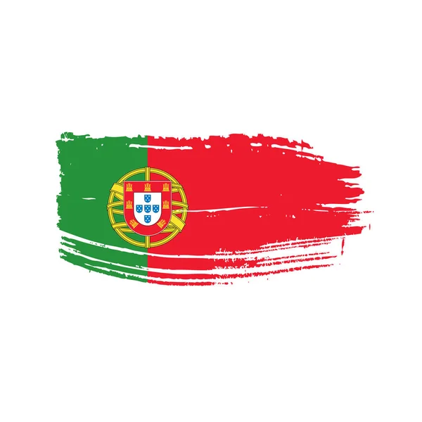 Portogallo bandiera, illustrazione vettoriale — Vettoriale Stock