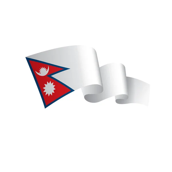 Nepal flag, vector illustration — Stock Vector