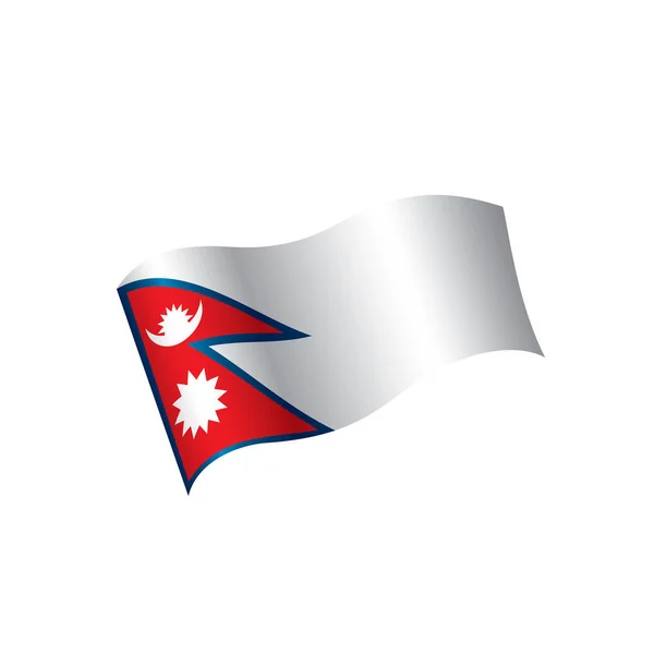 Bandera de Nepal, ilustración vectorial — Archivo Imágenes Vectoriales