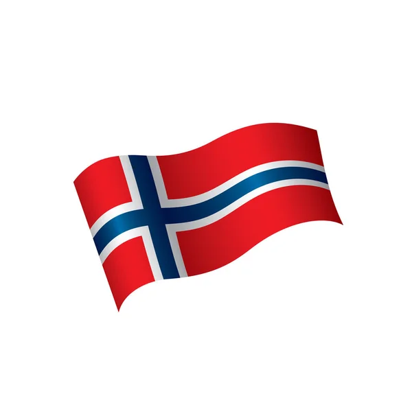 Bandera de Noruega, ilustración vectorial — Archivo Imágenes Vectoriales