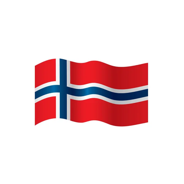 Norge flagga, vektor illustration — Stock vektor