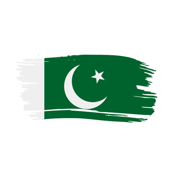 Drapeau Pakistan, illustration vectorielle — Image vectorielle