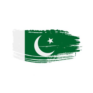 Pakistan bayrağı, vektör çizim