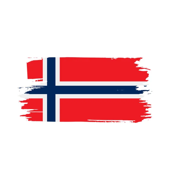 Noorwegen vlag, vector illustratie — Stockvector