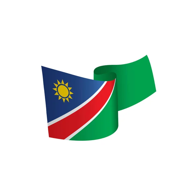 Namibia flagge, vektordarstellung — Stockvektor