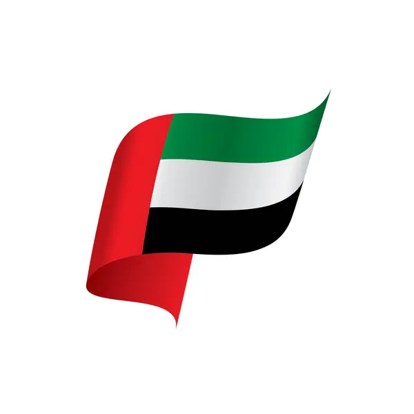 Bandera de los Emiratos Árabes Unidos, ilustración vectorial — Vector de stock