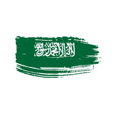 Suudi Arabistan bayrağı, vektör çizim