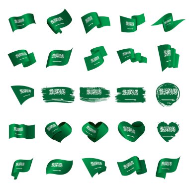 Suudi Arabistan bayrağı, vektör çizim