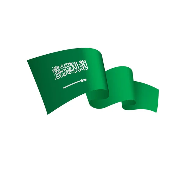 Bandera de Arabia Saudita, ilustración vectorial — Vector de stock