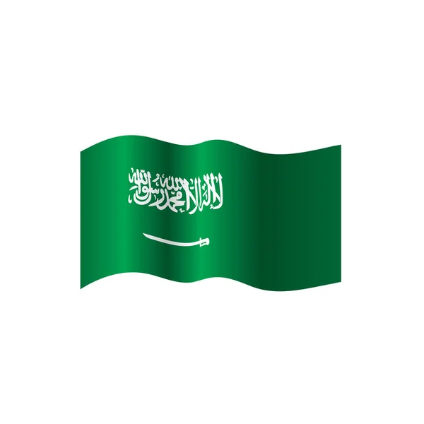 Saúdská Arábie vlajka, vektorové ilustrace — Stockový vektor