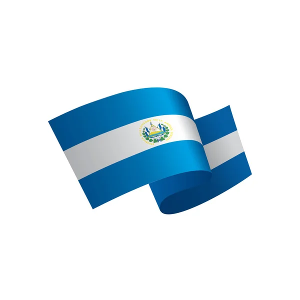 Salvador vlag, vectorillustratie — Stockvector