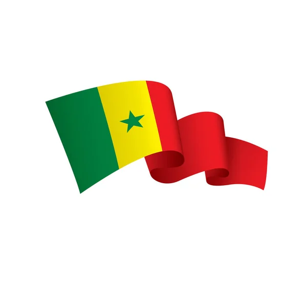 Senegalin lippu, vektoriesimerkki — vektorikuva